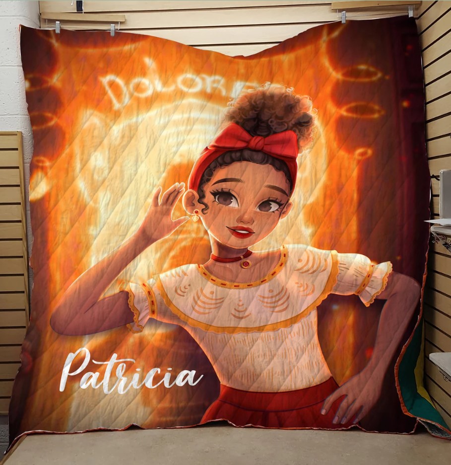 Personalized Dolores Encanto Bedding Set Encanto Movie Birthday Kid Gift Idea Disney Blanket Dolores Madrigal Fan Gift